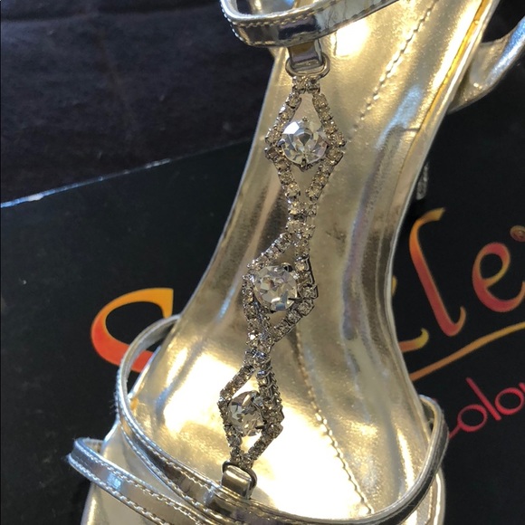 Rhinestone stiletto heels brand new! - Picture 2 of 8